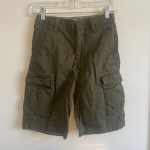 Urban Pipeline Kids Boys Green Cargo Short Size 10 Cotton Utility Pockets Casual